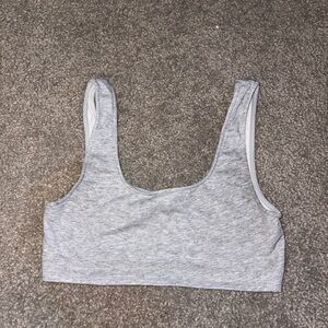 Superdown Light Gray Sports Bra